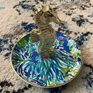 Lilly Pulitzer Seahorse Ring Holder - New